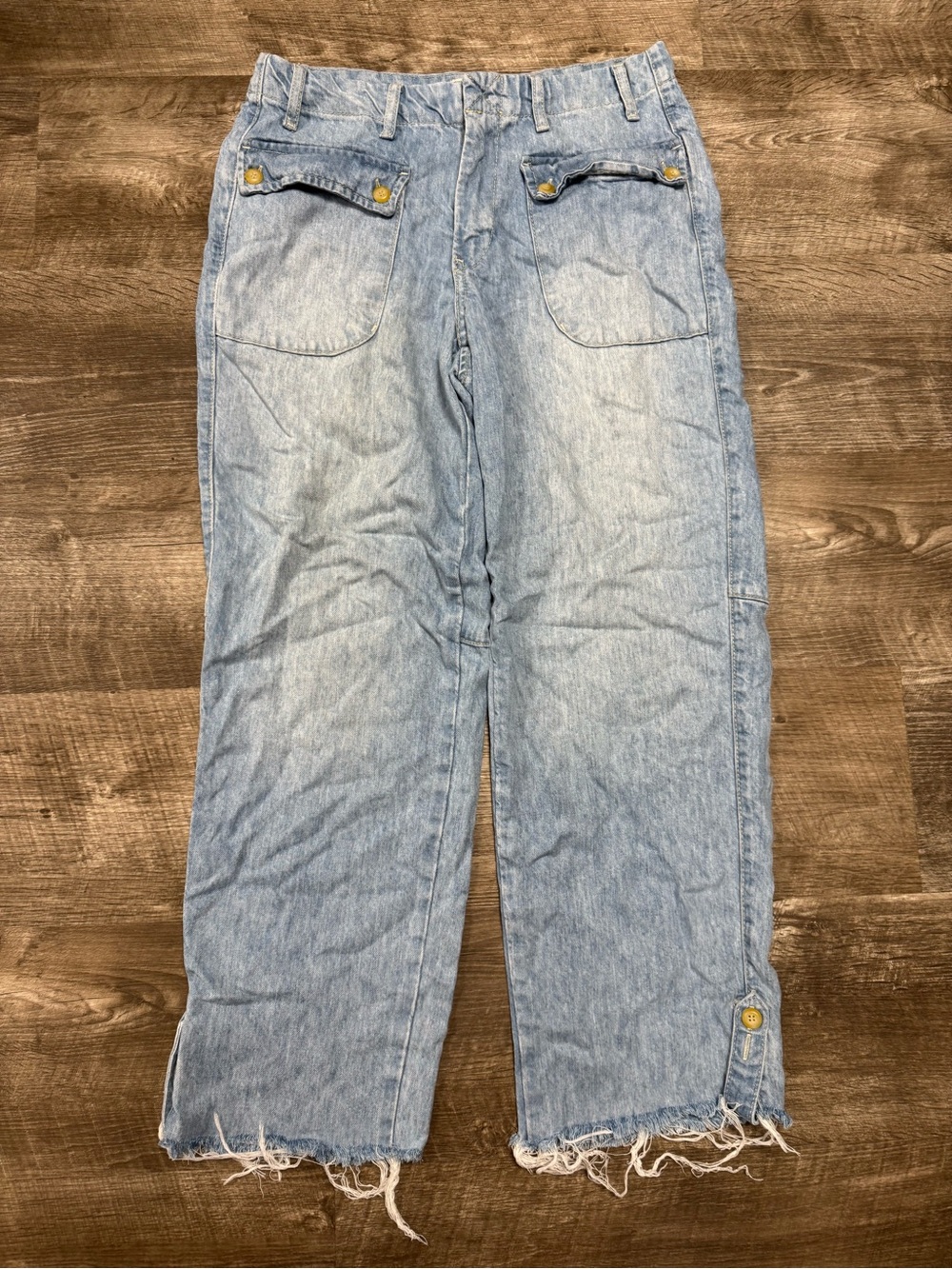 We the Free Rory Slim Straight Frayed Bottom Jeans Size 27